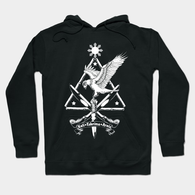 Eskrima Kali Arnis Eagle Hoodie by Black Tee Inc